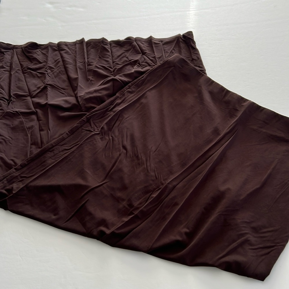NBD Dark Brown Midi Skirt